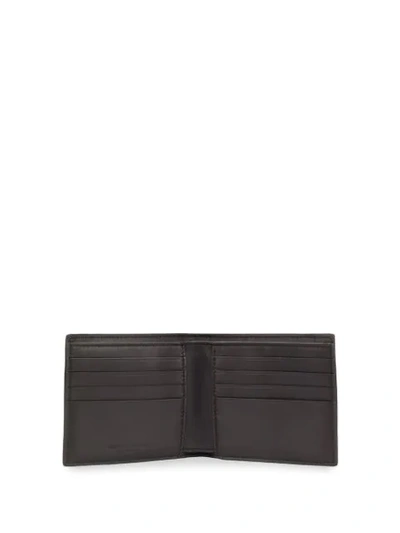 Shop Bottega Veneta Maxi Weave Bifold Wallet In Brown