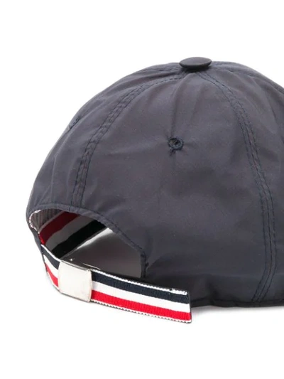 Shop Thom Browne Military Ripstop Baseball Cap In Blue