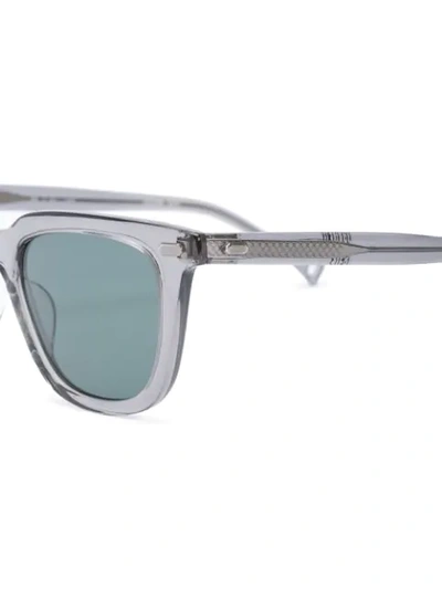 Shop Oamc Transparent Square Sunglasses In Grey