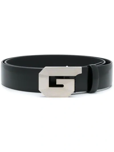Shop Givenchy Logo Plaque Belt In Black