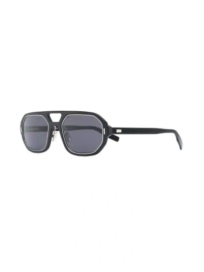Shop Dior Al13.14 Sunglasses In Black