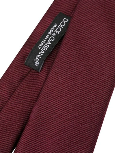 Shop Dolce & Gabbana Silk Tie In Red