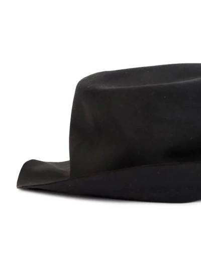 Shop Horisaki Fedora Hat In Black
