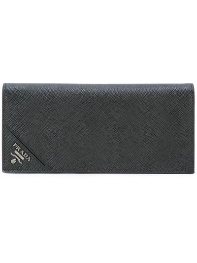 Shop Prada Saffiano Document Holder In Black