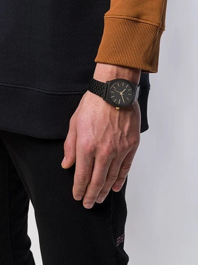 Nixon Time Teller 37mm Watch In Black