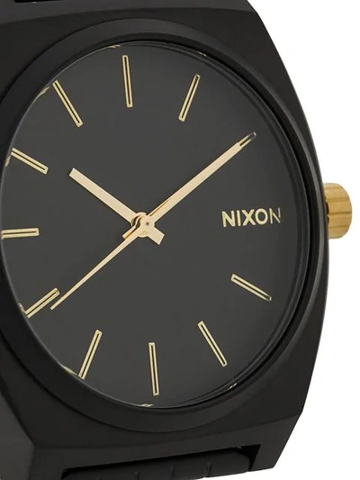 Nixon Time Teller 37mm Watch In Black