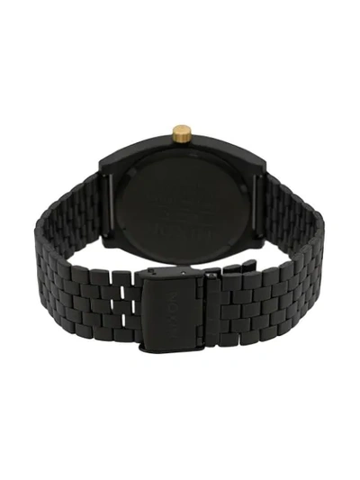 Nixon Time Teller 37mm Watch In Black