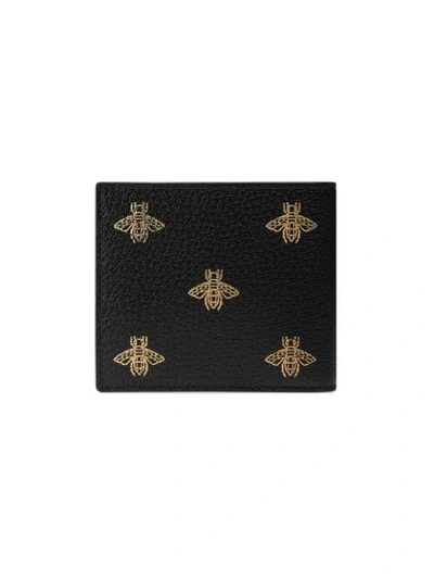 Shop Gucci 'bee Star' Portemonnaie In Black