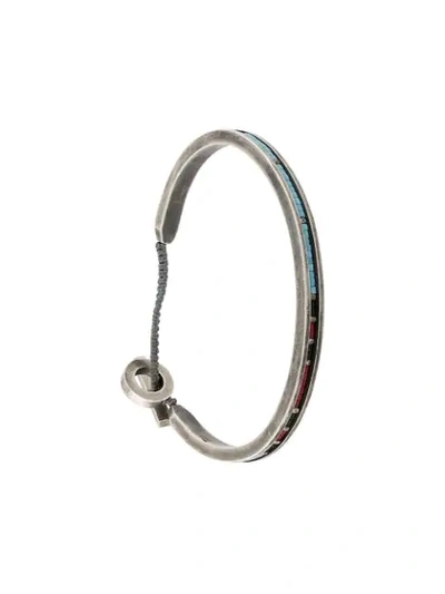 Shop M Cohen Twist Hook Bracelet In Metallic