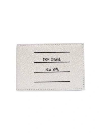 Shop Thom Browne Paper Label Billfold Wallet In 001 Black