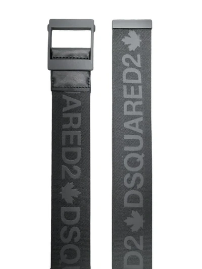 Shop Dsquared2 Logo Belt In M436 Black