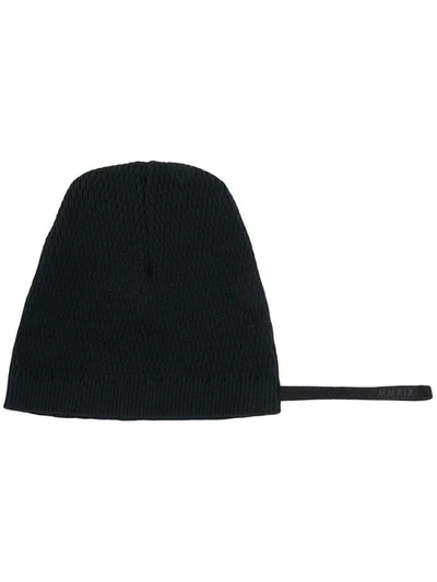 Shop Julius Knitted Beanie Hat In Black
