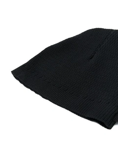 JULIUS KNITTED BEANIE HAT - 黑色