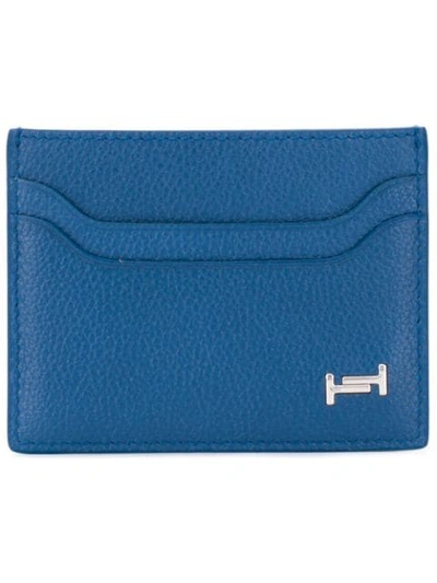 Shop Tod's Double T Cardholder In Blue