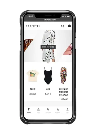 Off-white Arrow Logo Iphone X Case In Black