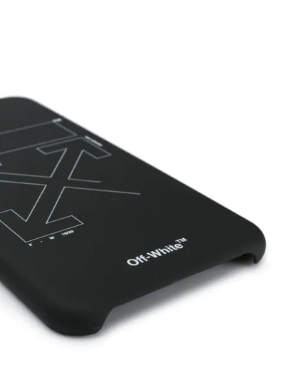 Off-white Arrow Logo Iphone X Case In Black