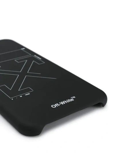 Off-white Arrow Logo Iphone X Case In Black