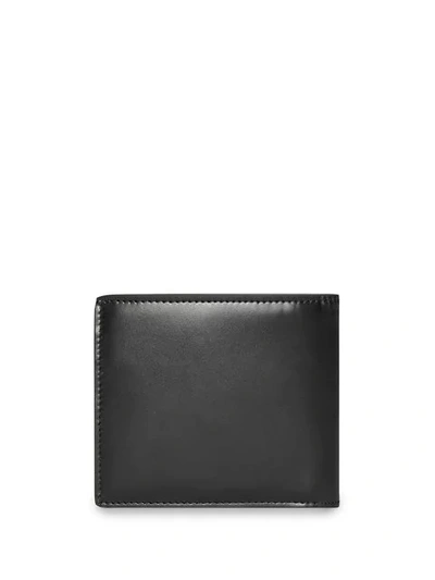 BURBERRY 经典LOGO标志真皮国际版对折钱包 - 黑色