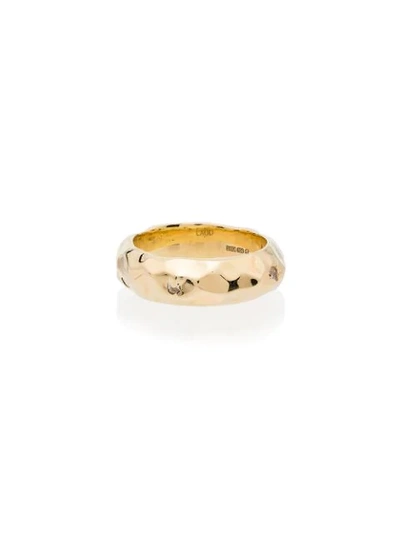 Shop Laud Yellow Gold Diamond Embellished Band Ring