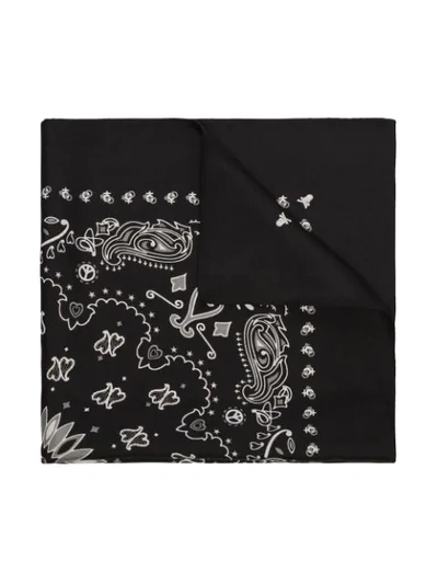 Shop Mastermind Japan Bandana Print Scarf In Black