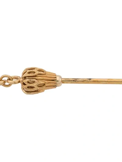 Shop Dolce & Gabbana Crown Brooch Pin In Gold