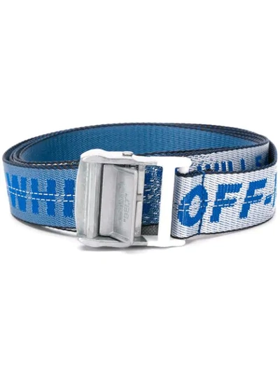 Shop Off-white Industrial Logo Belt In 3100 Light Blue No Color