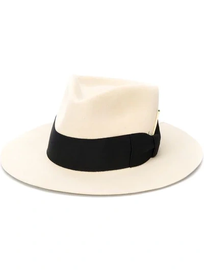 Shop Nick Fouquet Felt Fedora In Neutrals