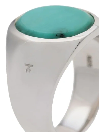 Shop Tom Wood Metallic Opal Sterling Silver Signet Ring