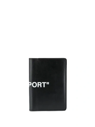 Shop Off-white Passport Holder In Black