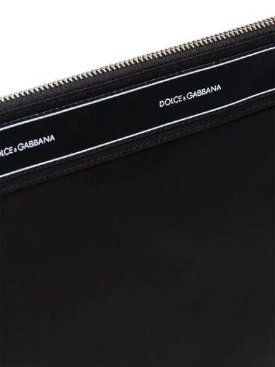Shop Dolce & Gabbana Black Logo Wash Bag