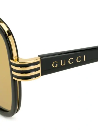 GUCCI EYEWEAR AVIATOR SUNGLASSES - 黑色