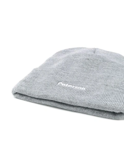Shop Paterson . Embroidered Logo Beanie - Grey