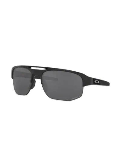 Shop Oakley Mercenary Square Sunglasses In Black