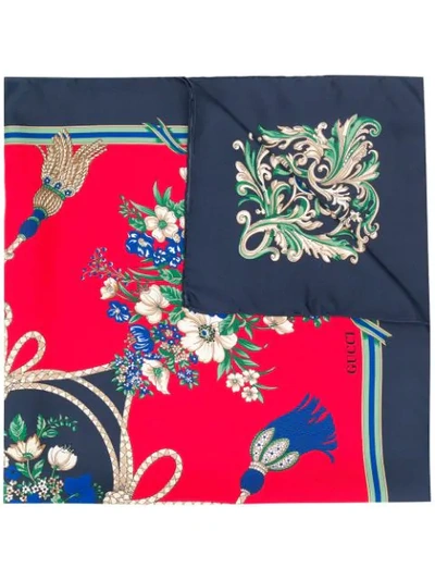 Shop Gucci Floral In Blue