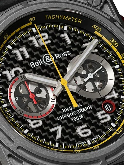 Shop Bell & Ross Br 03-94 R.s.18 42mm In Grey, Black, Red And Yellow