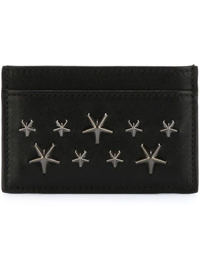 Shop Jimmy Choo 'dean' Card Holder In Black