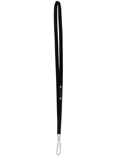 Shop Prada Long Key Neckstrap In Black