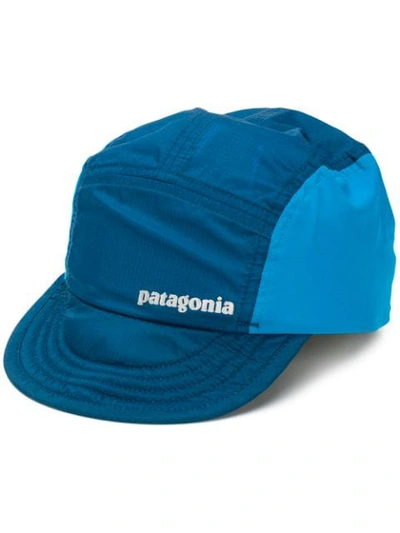 PATAGONIA LOGO PRINT HAT - 蓝色