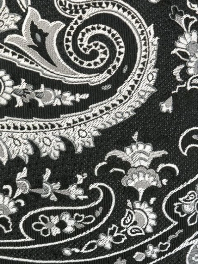 Shop Etro Paisley Print Scarf In Black
