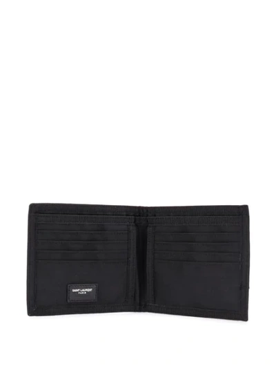 Shop Saint Laurent Palm Tree Print Card Holder In Black