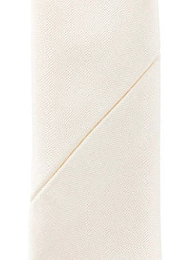 Shop Dolce & Gabbana Narrow Tie In White