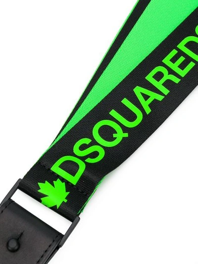 DSQUARED2 LOGO PRINT LANYARD - 黑色