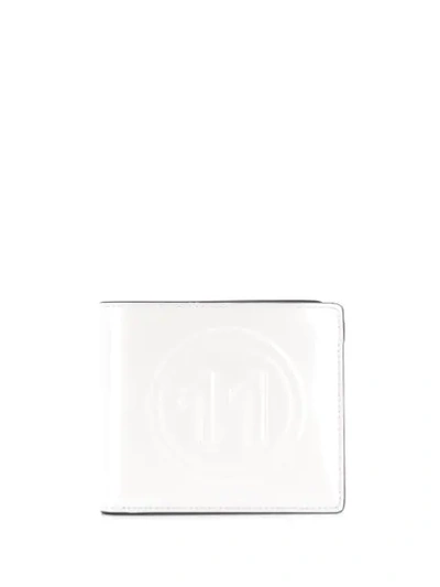 Shop Maison Margiela Embossed Logo Wallet In White