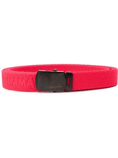 Shop Yohji Yamamoto Flip Belt In Red