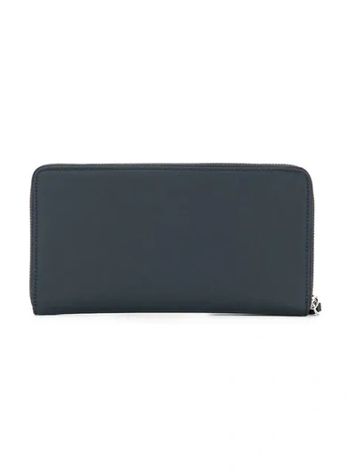 Shop Cerruti 1881 Zip Around Wallet In Blue