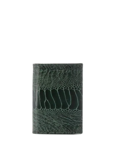Shop Etro Embossed Rectangular Wallet - Green