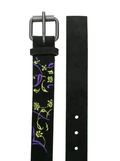 HAIDER ACKERMANN ARABIC FLOWER BELT - 黑色