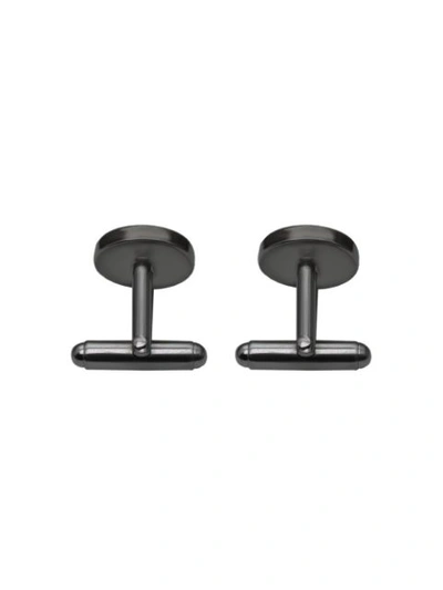 Shop Prada Logo Cufflinks - Black