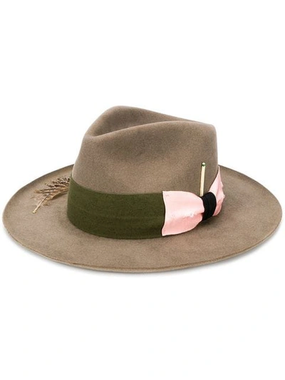 Shop Nick Fouquet Felt Fedora - Neutrals