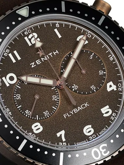 Shop Zenith Cronometro Tipo Cp-2 Flyback 43mm In C801 Bronze B Brown Oily